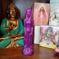 Purple Female Candle
