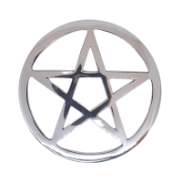 Silver Pentacle Altar Tile