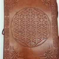 Flower of Life Leather Journal